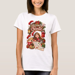 Letters to Santa – Magical Christmas Wishes & Cozy T-Shirt