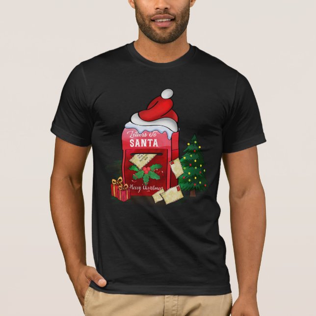 Letters To Santa Mailbox T-Shirt (Front)