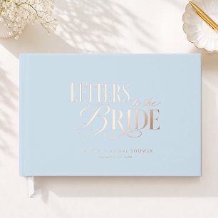 Letters to the Bride, Blue Foil Guest Book
