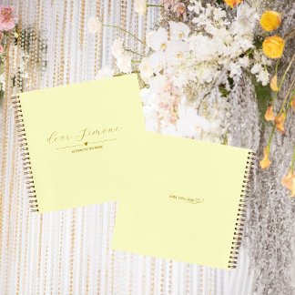 Letters to the Bride Guest Book | Butter Yellow