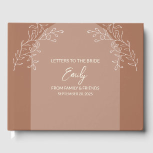 Letters to the Bride Keepsake Notebook  Guest Book