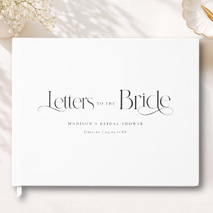 Letters to the Bride! Minimalist Bridal Shower  Guest Book