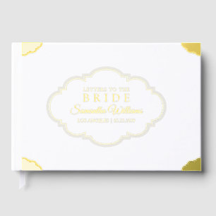 Letters to the Bride Rococo Victorian Foil Guest Book