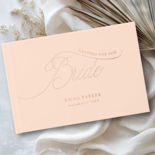 Letters to the Bride, Rose-Gold- Foil Guest Book