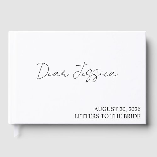 Letters to the bride scrapbook personalized, hen d