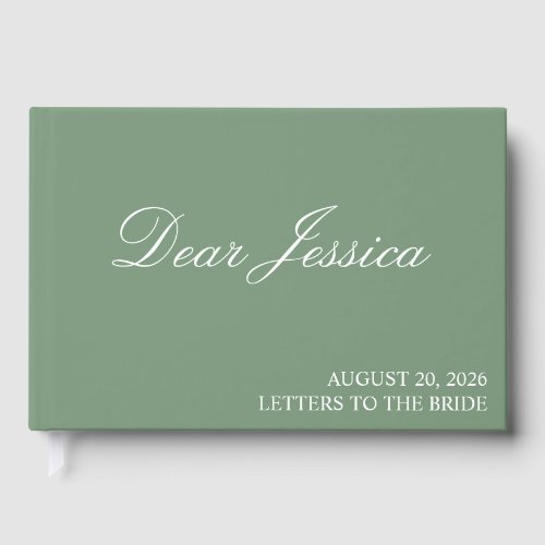 Letters to the bride scrapbook personalized, hen d