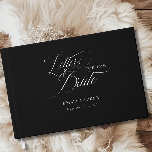 Letters to the Bride, Silver-Black Foil Guest Book (Letters to the Bride, Silver Foil, Black Guest Book)