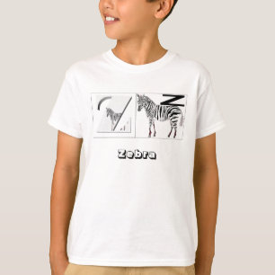 Letters - Z - Zebra T-Shirt
