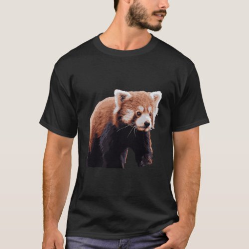 Lettertrunk Adorable Red Panda Bear Zoo Endangered T_Shirt