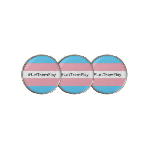 #LetThemPlay Transgender Athletes Trans Flag Golf Ball Marker