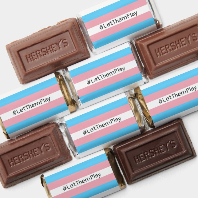 #LetThemPlay Transgender Athletes Trans Flag Hershey's Miniatures (Assorted)