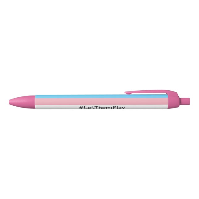 #LetThemPlay Transgender Athletes Trans Flag Pen (Top)