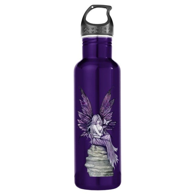 Letting Go Fairy and Butterfly Water Bottle (Front)