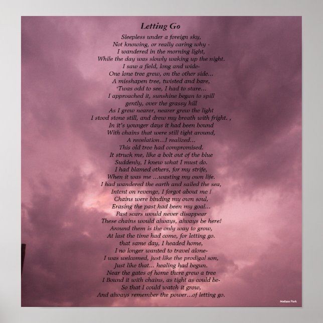 Letting Go Poster (Front)