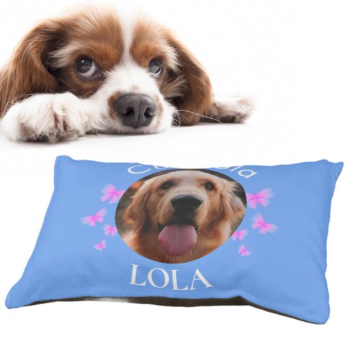 Lettino per cani with customizable phrase photo pet bed
