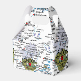 Lett's Go To London Favor Boxes