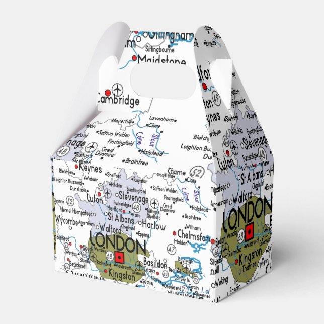 Lett's Go To London Favor Boxes (Front Side)