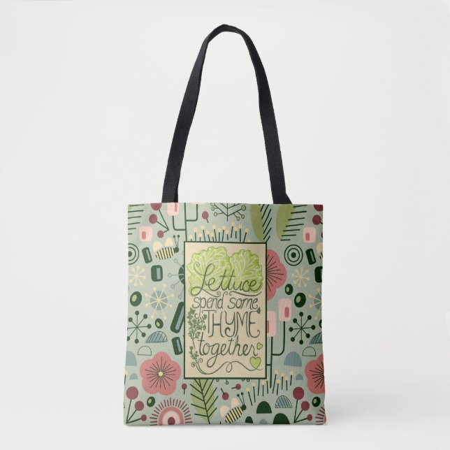 Lettuce and Thyme Atomic Garden Tote (Front)