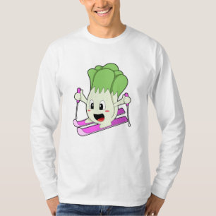 Lettuce as Skier with Ski T-Shirt