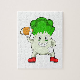 Lettuce at Football Sports Jigsaw Puzzle