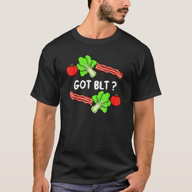 Lettuce Bacon Tomato  Leaf Vegetable Vegetarian Ve T-Shirt (Front)