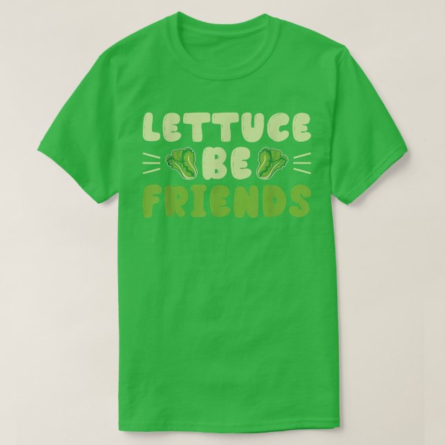 Lettuce Be Friends Guinea Pig Guinea Lover  T-Shirt (Design Front)