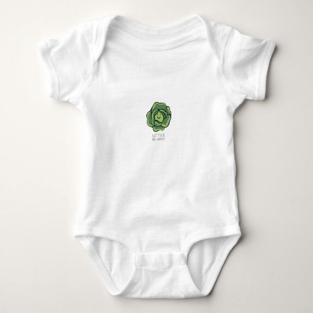 Lettuce be Happy Baby Bodysuit (Front)