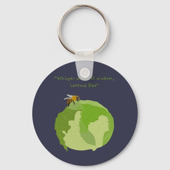 Lettuce Bee Keychain (Front)