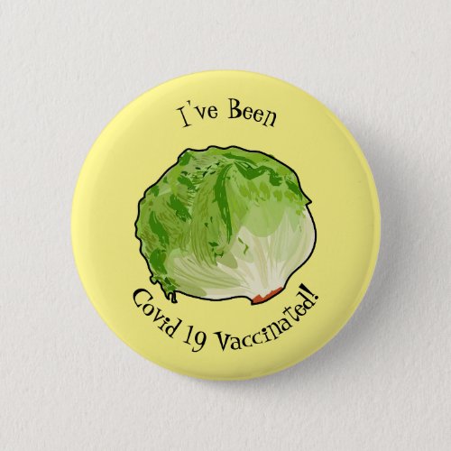 Lettuce cartoon illustration  button