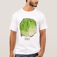 Lettuce cartoon illustration  T-Shirt