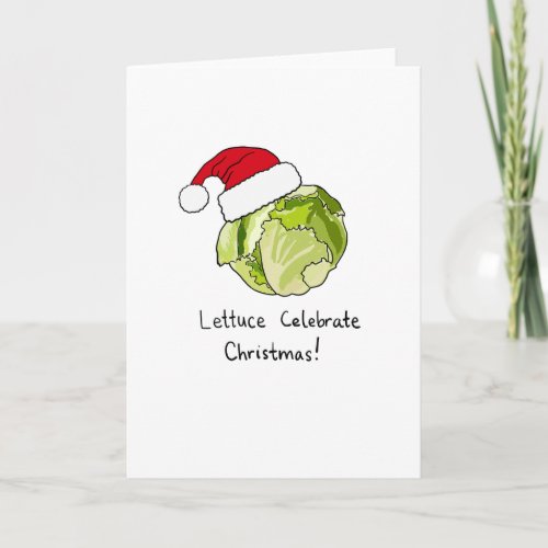 Lettuce Celebrate Christmas Holiday Card