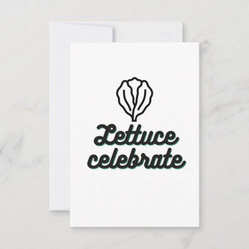 Lettuce celebrate thank you card