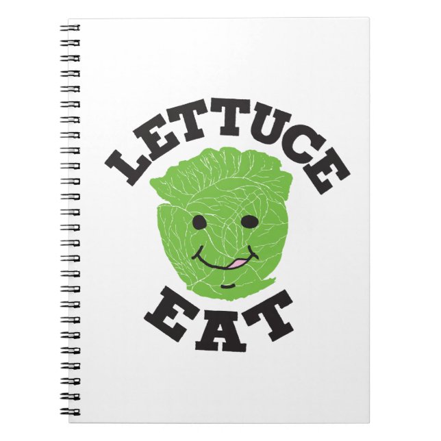 Lettuce Eat Funny Quotes Art Lettuce Art Design Notebook (Front)