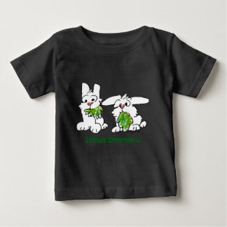 Lettuce Entertain U Cartoon Rabbits Baby T-Shirt