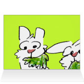 Lettuce Entertain U Cartoon Rabbits Cards (Inside Horizontal (Top))