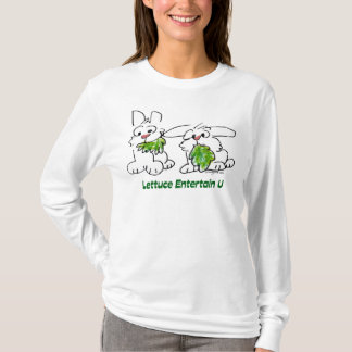 Lettuce Entertain U Cartoon Rabbits T-Shirt