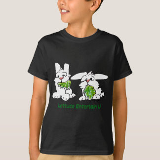 Lettuce Entertain U Cartoon Rabbits T-Shirt