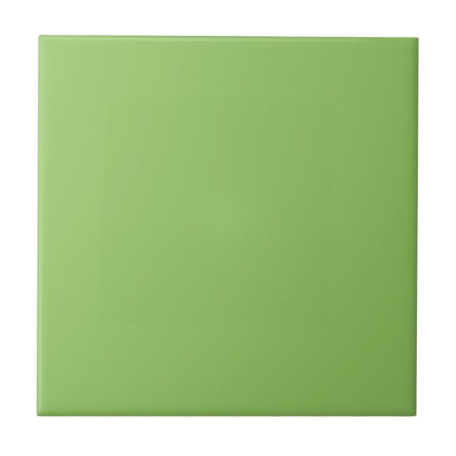 Lettuce Green Solid Color Ceramic Tile (Front)