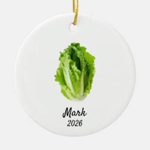 Lettuce ornament, lettuce Christmas ornament