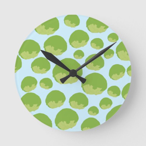 Lettuce Pattern Kitchen Round Clock