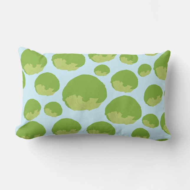 Lettuce Pattern Lumbar Pillow (Front)