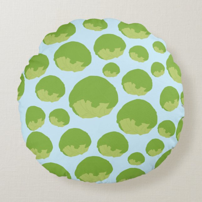 Lettuce Pattern  Round Pillow (Front)