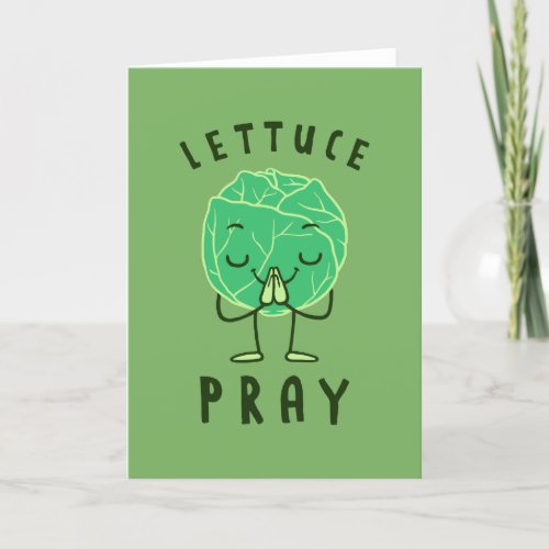 Lettuce Pray Card
