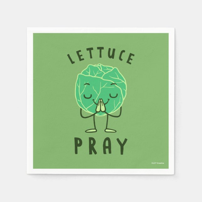 Lettuce Pray Napkins (Front)