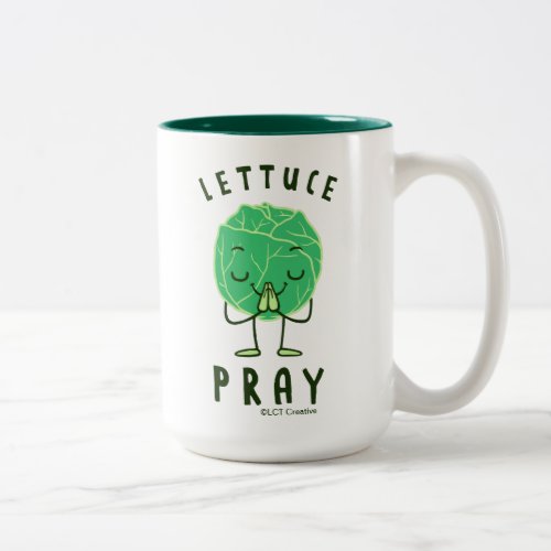 Lettuce Pray Two_Tone Coffee Mug