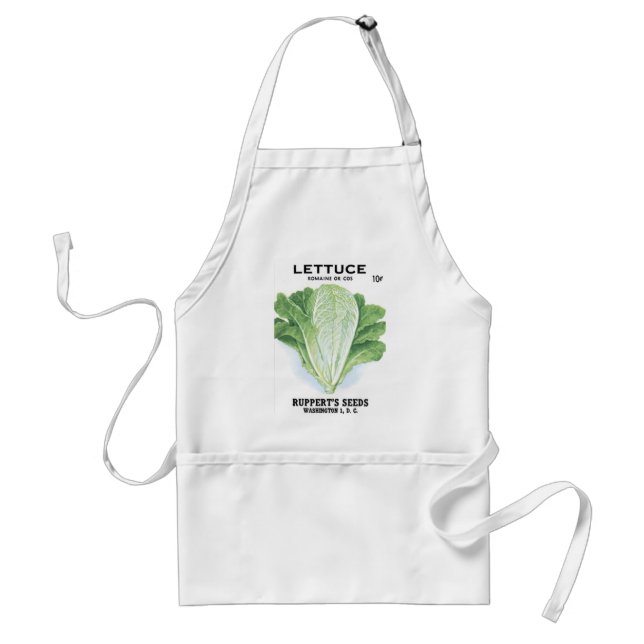 Lettuce Ruppert's Seeds Adult Apron (Front)