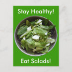 Lettuce Salad postcard