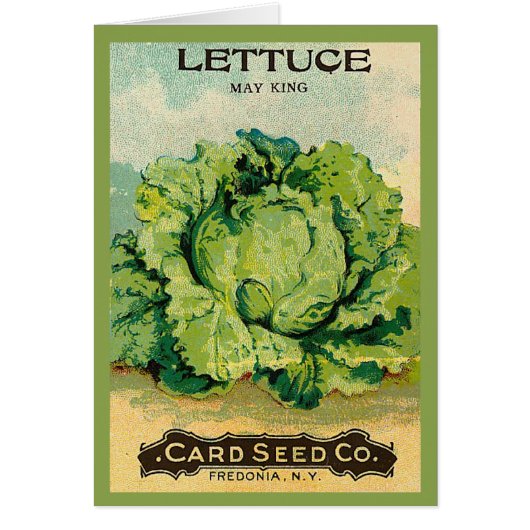 Lettuce Seed Pack Cards (Front)