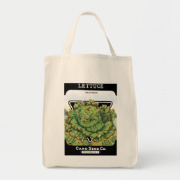 Lettuce Seed Packet Label Tote Bag