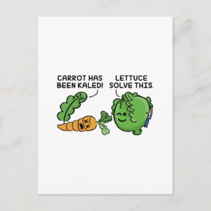 Lettuce Solve This Postcard